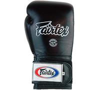 Fairtex bgv1 Gants de box Tight Fit en cuir, noir - noir