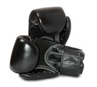 Fairtex BGV1 Gants de boxe, respirants, en cuir, pour MMA, kickboxing, Muay Thai, Sparring, Noir