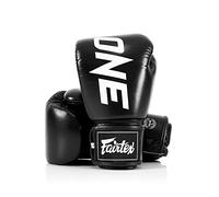 Fairtex BGV1 ONE, gants de boxe Muay Thai pour l'entraînement (Noir, 14 oz)