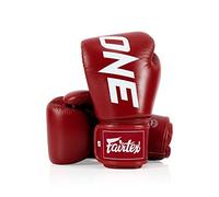 Fairtex BGV1 ONE, gants de boxe Muay Thai pour l'entraînement (Rouge, 12 oz)