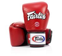 Fairtex Gants de boxe Muay-thaï BGV1 BR aérés. Couleur :Noir Bleu Rouge Blanc Taille :10 12 14 16 oz. Gants d'entraînement pour Kick-boxing MMA K1