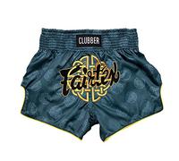 Fairtex Short de boxe Muay Thai coupe ajustée, Bs1915 Vert "Clubber", Taille S