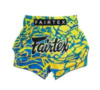 Fairtex Short de Boxe Muay Thai Coupe ajustée, Vert Magma, Medium