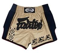 Fairtex - Short de Boxe Muay Thai - Coupe Slim, Mixte, Kaki, Medium