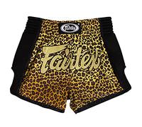 Fairtex - Short de Boxe Muay Thai - Coupe Slim, Mixte, Leopard Skin, X-Large