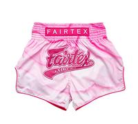 Fairtex Short de Boxe Muay Thai Coupe Slim, Rose Alma, Taille S