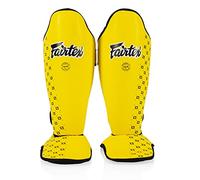 Fairtex SP5 Protège-Tibias de Muay thaï pour Homme, Femme, Enfant | Les protège-Tibias sont de qualité supérieure, légers et durables | Protection étendue pour éviter Les attelles tibiales Pendant
