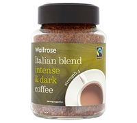 Fairtrade Mélange Italien Torréfaction lyophilisé café Waitrose 100g