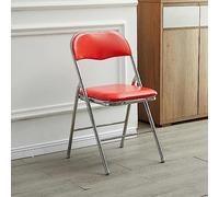 FAiruo Chaise Pliante rembourrée en métal Cadre Portable Bureau Chaise de conférence Chaise de Bureau d'ordinateur Chaises Pliantes (Color : C)