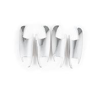 FAiruo Convient pour Mercedes Benz classe E W212 2010-2015, couvercle de poignée de porte extérieure de voiture, couvercles de poignée de porte chromés ABS, anti-rayures