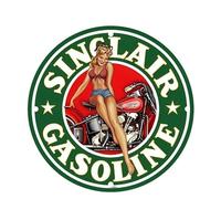 FAiruo Personnalité Mode Texaco Essence Pinup Girl Vinyle Wrap Sexy Beauté Voiture Autocollant Moto Fenêtre Autocollant (couleur : D, taille : 25 cm x 25 cm)