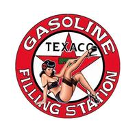 FAiruo Personnalité Mode Texaco Essence Pinup Girl Vinyle Wrap Sexy Beauté Voiture Autocollant Moto Fenêtre Autocollant (couleur : A, taille : 25 cm x 25 cm)