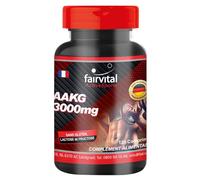 Fairvital | AAKG 1000mg L-Arginine-Alpha-Céto-glutarate - Vegan - Haute biodisponibilité - 120 comprimés