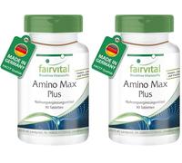 fairvital Amino Max Plus, 90 comprimés, complexe d'acides aminés, HAUTEMENT DOSÉ, contient 8 acides aminés essentiels, VÉGÉTALIEN (Lot de 2)