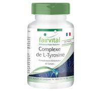 Fairvital | Complexe L-tyrosine - 60 capsules - 13 substances vitales par capsule - avec curcumine, taurine, vitamines B et minéraux - Fabriqué en Allemagne