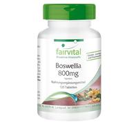 fairvital Comprimés d'encens, extrait de Boswellia serrata 800mg par jour, encens indien hautement dosé avec au moins 65% d'acides boswelliques, végétalien, 120 comprimés