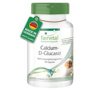 Fairvital | D-glucarate de calcium - 90 gélules - 1500mg dont 195mg de calcium par dose journalière - qualité contrôlée et hautement dosée - 100% végétalien - Made in Germany