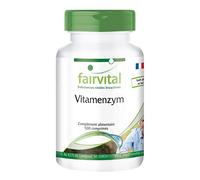 fairvital Enzymes digestives, HAUTEMENT DOSÉ, 500 comprimés, complexe enzymatique avec pancréatine, papaïne, bromélaïne, rutine, trypsine et chymotrypsine, végétalien