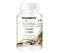 fairvital Extrait d'Agaricus 500mg, 90 gélules, faciles à avaler, gélules ABM (Agaricus Blazei Murill), HAUTEMENT DOSÉ, 45% de polysaccharides, VÉGÉTALIEN, standardisé à 45% de polysaccharides
