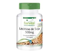 Fairvital | Lécithine de Soja 500mg - VEGAN - Fortement dosé - 120 Licaps