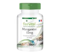 Fairvital | Manganèse 10mg - set pour 3 mois - Fortement dosé - VEGAN - 90 capsules - oligo-élément essentiel