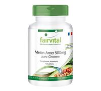 Fairvital | Melon amer 500mg avec Chrome - Fortement dosé - VEGAN - 120 gélules avec 10% de charantine