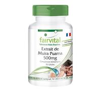 fairvital Muira Puama 500mg, 90 gélules, faciles à avaler, HAUTEMENT DOSÉ, extrait de muira puama 10:1, VÉGÉTALIEN