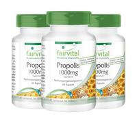 Fairvital | Propolis d'abeille 1000mg dose journalière - 3 x 60 gélules - extrait naturel de propolis d'abeille - HAUTEMENT DOSÉ