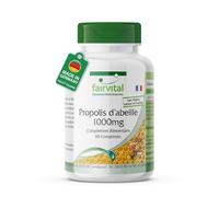 fairvital Propolis d'abeille 1000mg, extrait naturel de résine d'abeille, avec 3% de galangine, HAUTEMENT DOSÉ, 90 comprimés