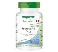 fairvital Spermidine 6mg, 90 gélules, faciles à avaler, à base d'extrait de germe de blé, qualité contrôlée et hautement dosées, 100% végétaliennes, fabriquées en Allemagne