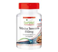 Fairvital | Tribulus terrestris - 1 mois - végans - HIGH DOSAGE - 90 comprimés - normalisé à 90% saponines et 22% protodioscine