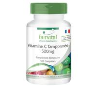 Fairvital | Vitamine C tamponnée 500mg - Boite pour 500 JOURS - Fortement dosé - VEGAN - 500 Comprimés