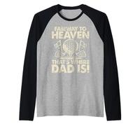 Fairway to Heaven That's Where Dad is Golf Dad Manche Raglan