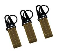 Fairwin Tactique Ceinture, en Toile de Style Militaire Riggers Web Ceinture avec Heavy Duty à dégagement Rapide Boucle en métal - Marron - 3 Pack