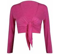 FAIRY BOUTIQUE Boléro à manches longues pour femme Uni, fuchsia, 36-38