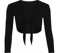 FAIRY BOUTIQUE Boléro à manches longues pour femme Uni, Noir , 40-42