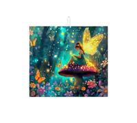 Fairy Butterfly Tapis de séchage pour comptoir de cuisine, tapis absorbant pour égouttoir à vaisselle, tapis de séchage en microfibre pour comptoir de cuisine, café, bar, protecteur de 40,6 x 45,7 cm