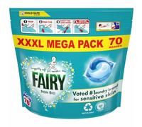 Fairy Capsules de lessive non bio PODS pour peaux sensibles, 70 lavages