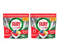 Fairy Capsules Lave-vaisselle Platinum+ Citron, 142 capsules (2 x 71)