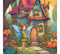 Fairy Coloring Book For Kids And Adults: Reland and unwind with coloring fairies and fairy houses.