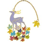 Fairy Deer Chinese Style Metal Enamel Retro Vintage Page Marker For Reader Teacher Student Reading Supplies