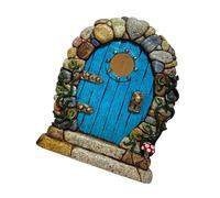 Fairy Door Kit - Portail en résine colorée, portail magique | Design extravagant compact avec vibrant caractéristique de finition, portes miniatures pour accessoires de jardin d'alber