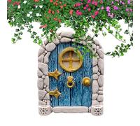 Fairy Door Kit - Portail en résine colorée, portail magique | Design extravagant compact avec vibrant caractéristique de finition, portes miniatures pour accessoires de jardin d'alber