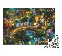 Fairy Forest Fantasy Colourful Lush Garden Path 1000 Pieces Jigsaw for Adults The Impossible Challenge Brain Development 70x50cm/1000pcs