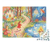 Fairy Forêt Puzzle 1000 Pièces Recyclable Storybook Art Puzzles Puzzle Game Props Amusant and Stimulant Jeu en Famille Great Cadeau Idea 52x38cm/1000pcs