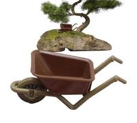 Fairy Garden Decor-Mini figurine d'armées et outils de chariot de jardin | Carts de simulation de maison miniature pour pots de fleurs et Simulation de la maison de Cart de Carr