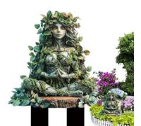 Fairy Garden Stakes - Acrylic 2D Size | Garden Statue, Tree Man Fairy Earth Goddess Stakes | Outdoor Accessories Ground Insert Flower Pot Decoration for Yard Lawn Patio
