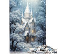 Fairy House in Winter Puzzle 1000 Pièces Educa Jouet en Bois Divertissement Créatif De l'art De La Décoration Jeu Éducatif Challenge Toy pour Adultes Et Enfants À Partir De 12 Ans 1000pcs (75x50cm)
