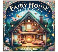 Fairy House Interiors Adult Coloring Book: 50 Enchanting Drawings of the Magical Rooms Within Fairy Houses