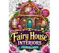 Fairy House Interiors Coloring Book: Magical Rooms to Color Featuring Cozy Fantasy Cottages, Enchanted Mushroom Homes, Whimsical Treehouses, Secret ... Kitchens, Cozy Bedrooms, Hidden Libraries